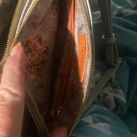 HOBO Grey Leather Crossbody Bag - Picture 10 of 12